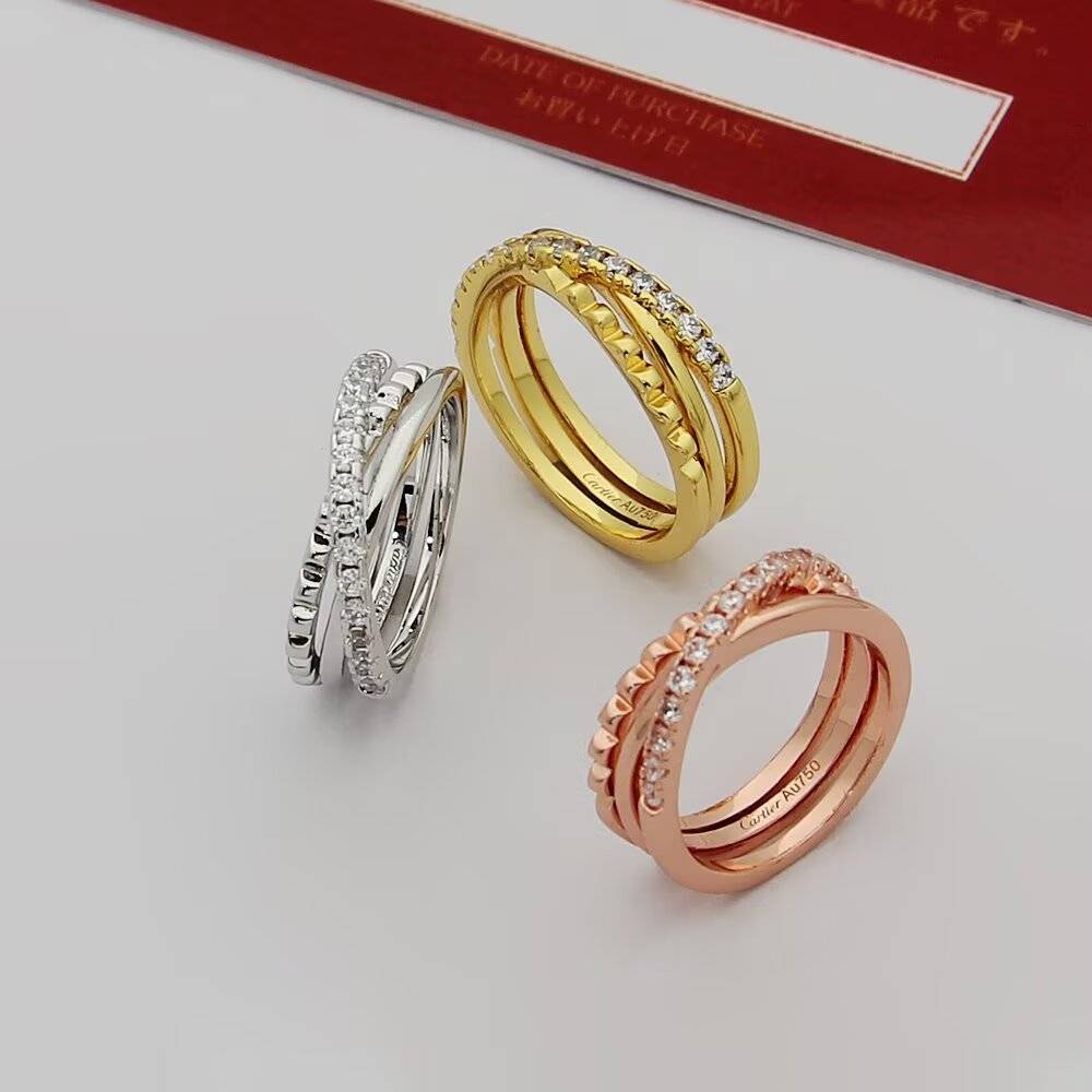 Cartier カルティエ レディース リング ラブ ラブリング 750 ダイヤモンド ブランドジュエリー 記念日 ギフト - 画像 9