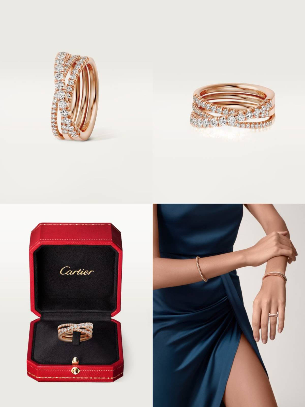 Cartier カルティエ レディース リング LOVE ラブリング 750YG ダイヤモンド 1P ブランドジュエリー 普段使い プレゼント