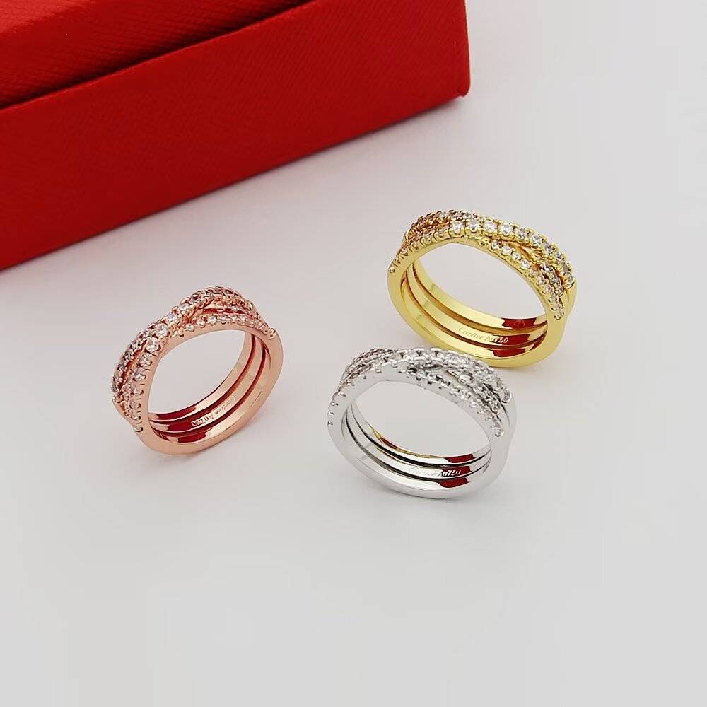 Cartier カルティエ レディース リング LOVE ラブリング 750YG ダイヤモンド 1P ブランドジュエリー 普段使い プレゼント - 画像 3