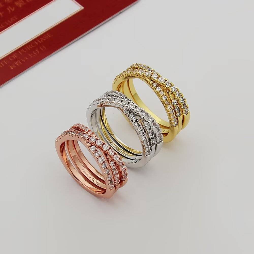 Cartier カルティエ レディース リング LOVE ラブリング 750YG ダイヤモンド 1P ブランドジュエリー 普段使い プレゼント - 画像 7