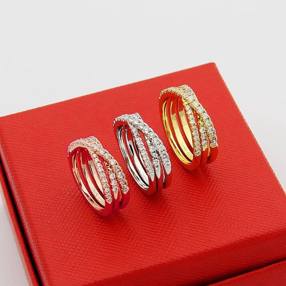 Cartier カルティエ レディース リング LOVE ラブリング 750YG ダイヤモンド 1P ブランドジュエリー 普段使い プレゼント - 画像 8
