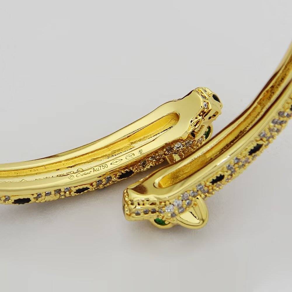 Cartier カルティエ レディース ブレスレット パンテール 750 ダイヤモンド ブランドジュエリー 普段使い ギフト - 画像 2
