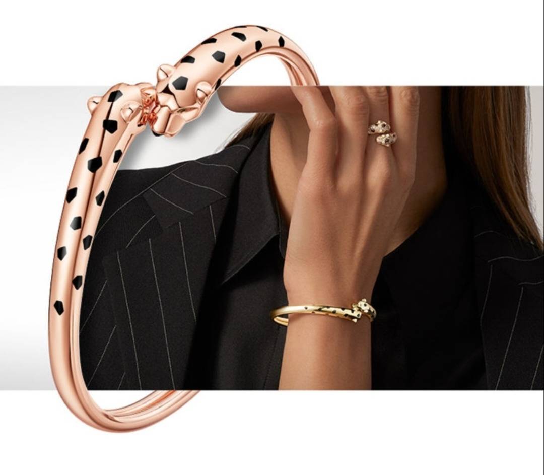 Cartier カルティエ レディース ブレスレット パンテール 750 YG ダイヤモンド ブランドジュエリー 普段使い ギフト - 画像 8
