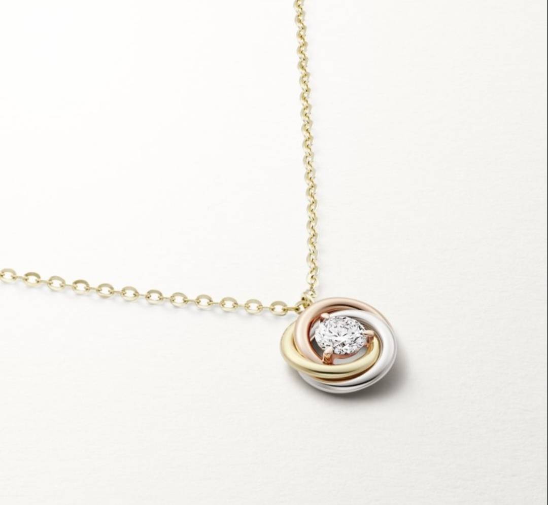 Cartier カルティエ レディース ネックレス ジュスト アン クル 750 YG WG ダイヤモンド ブランドジュエリー 普段使い - 画像 8