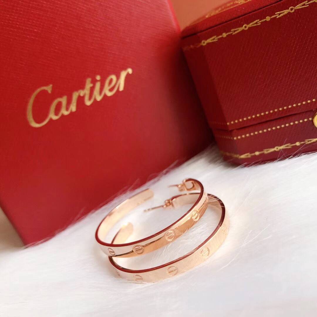 Cartier カルティエ レディース ピアス ジュスト アン クル 750 ダイヤモンド 1P ブランドジュエリー 普段使い ギフト - 画像 3