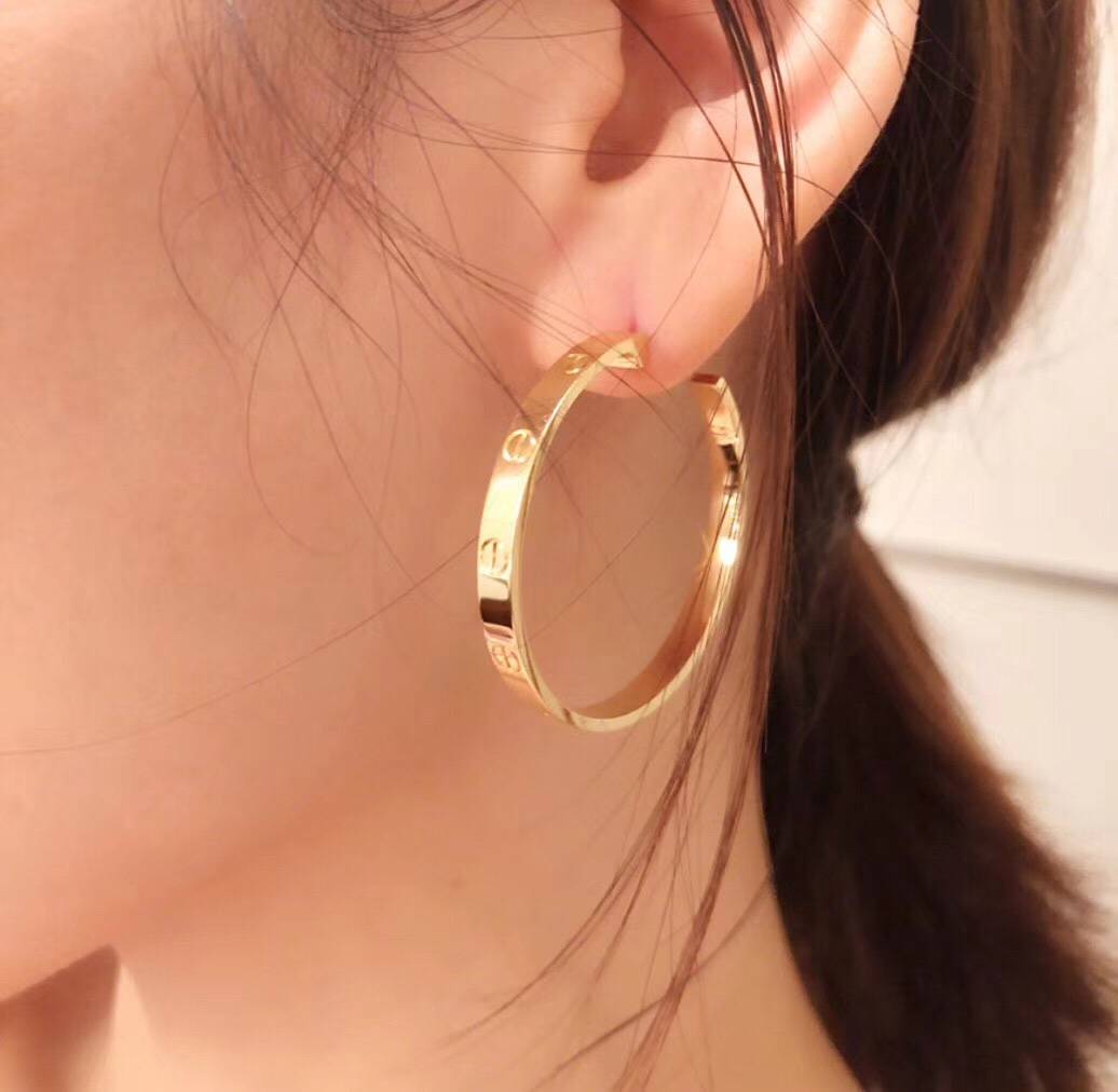 Cartier カルティエ レディース ピアス ジュスト アン クル 750 ダイヤモンド 1P ブランドジュエリー 普段使い ギフト - 画像 5