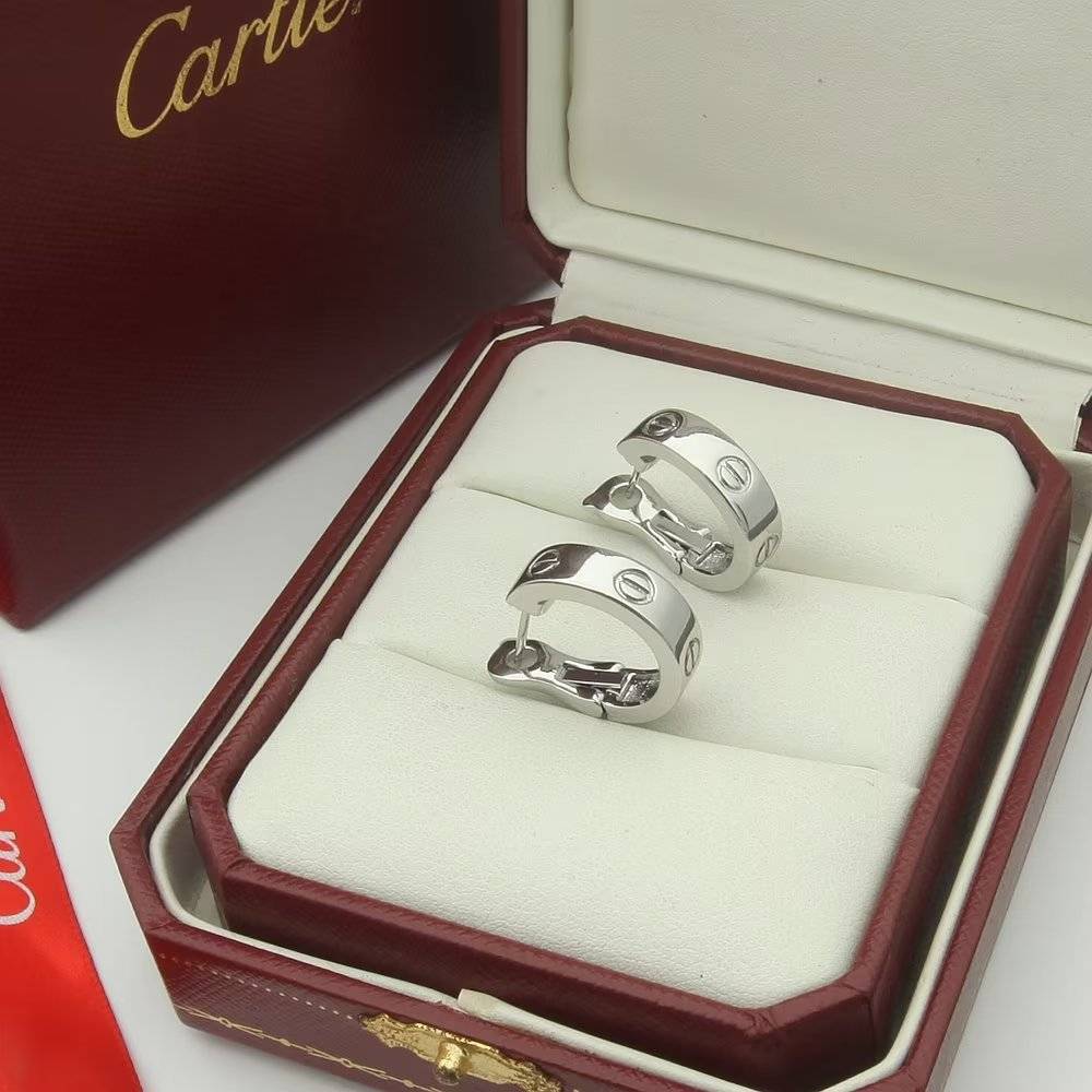 Cartier カルティエ レディース ピアス LOVE ラブリング 750 18金 YG WG PG ブランドジュエリー 普段使い ギフト - 画像 4