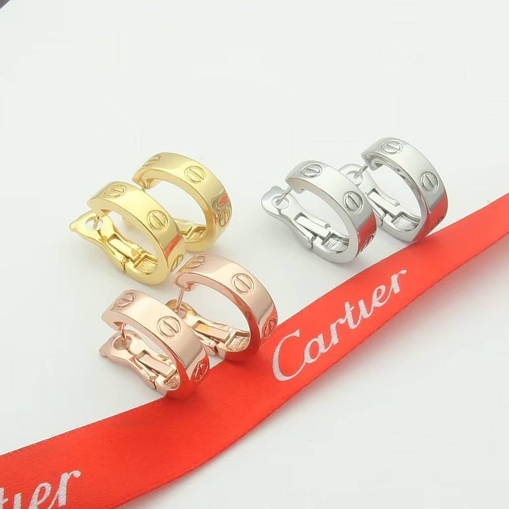 Cartier カルティエ レディース ピアス LOVE ラブリング 750 18金 YG WG PG ブランドジュエリー 普段使い ギフト - 画像 8