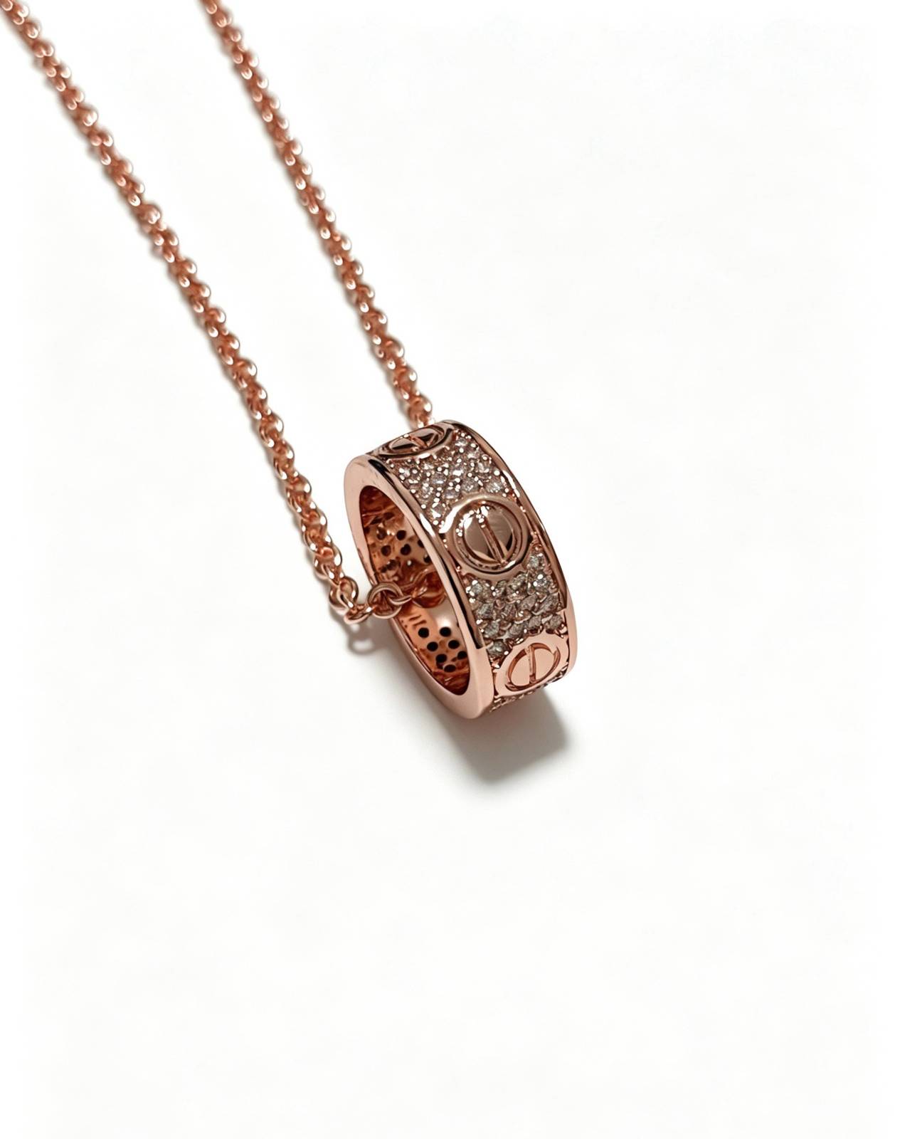 Cartier カルティエ レディース ネックレス ジュスト アン クル 750 YG ブランドジュエリー 普段使い ギフト - 画像 5