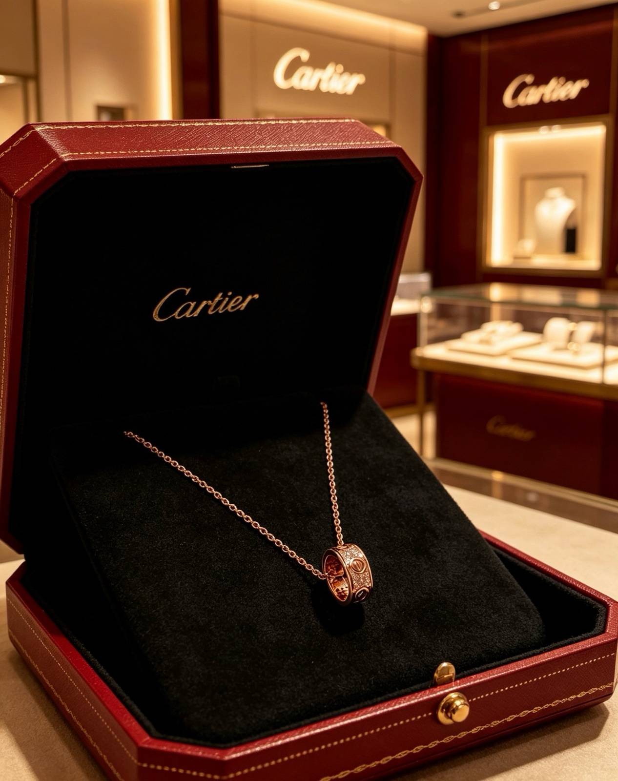 Cartier カルティエ レディース ネックレス ジュスト アン クル 750 YG ブランドジュエリー 普段使い ギフト - 画像 11