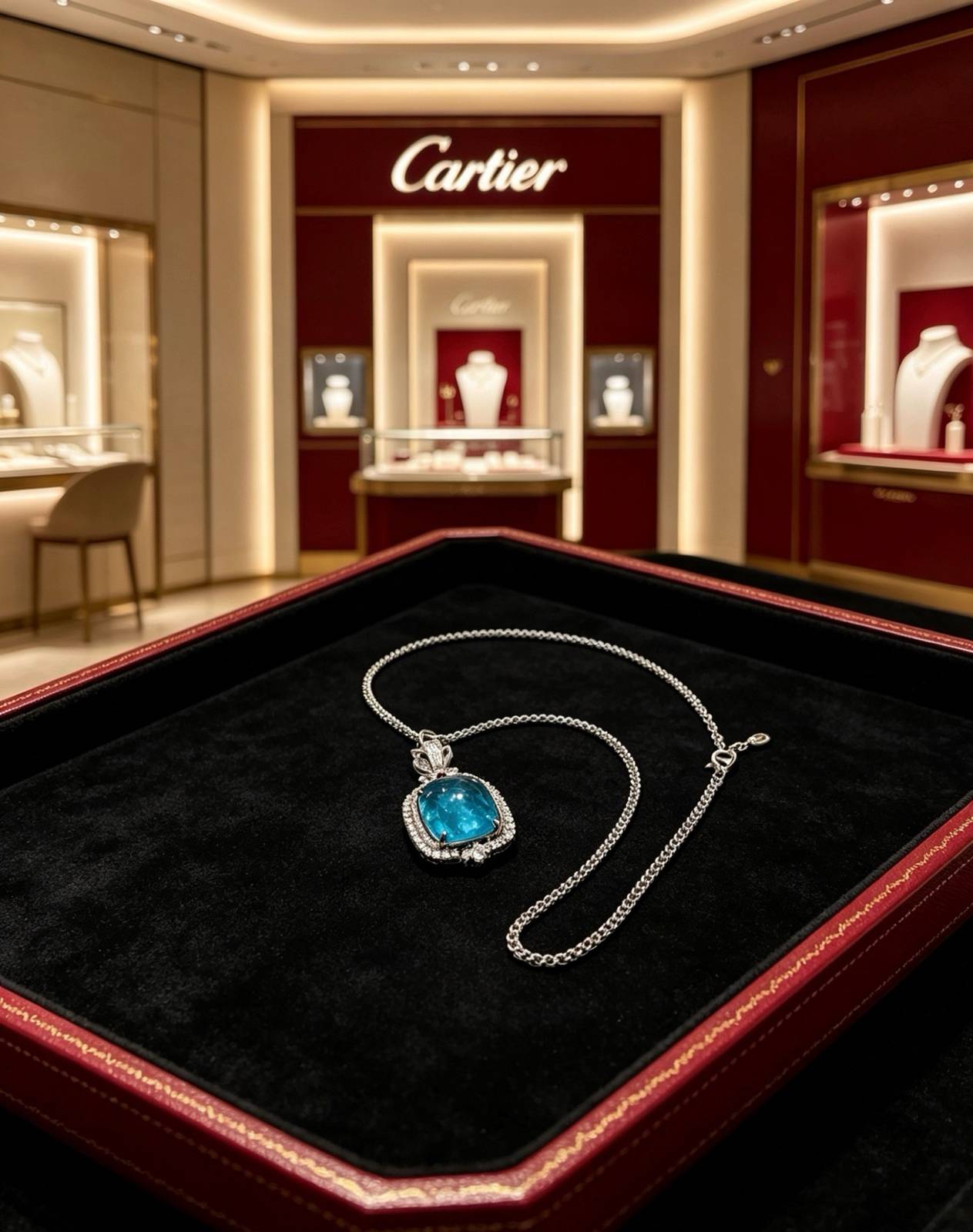 Cartier カルティエ レディース ネックレス パンテール ホワイトゴールド ダイヤモンド ブランドジュエリー 普段使い ギフト - 画像 2