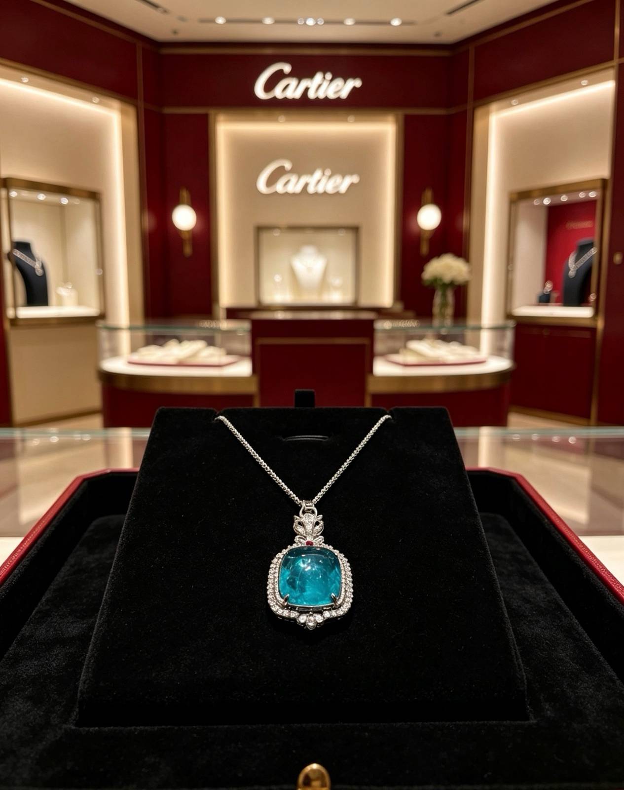Cartier カルティエ レディース ネックレス パンテール ホワイトゴールド ダイヤモンド ブランドジュエリー 普段使い ギフト - 画像 4