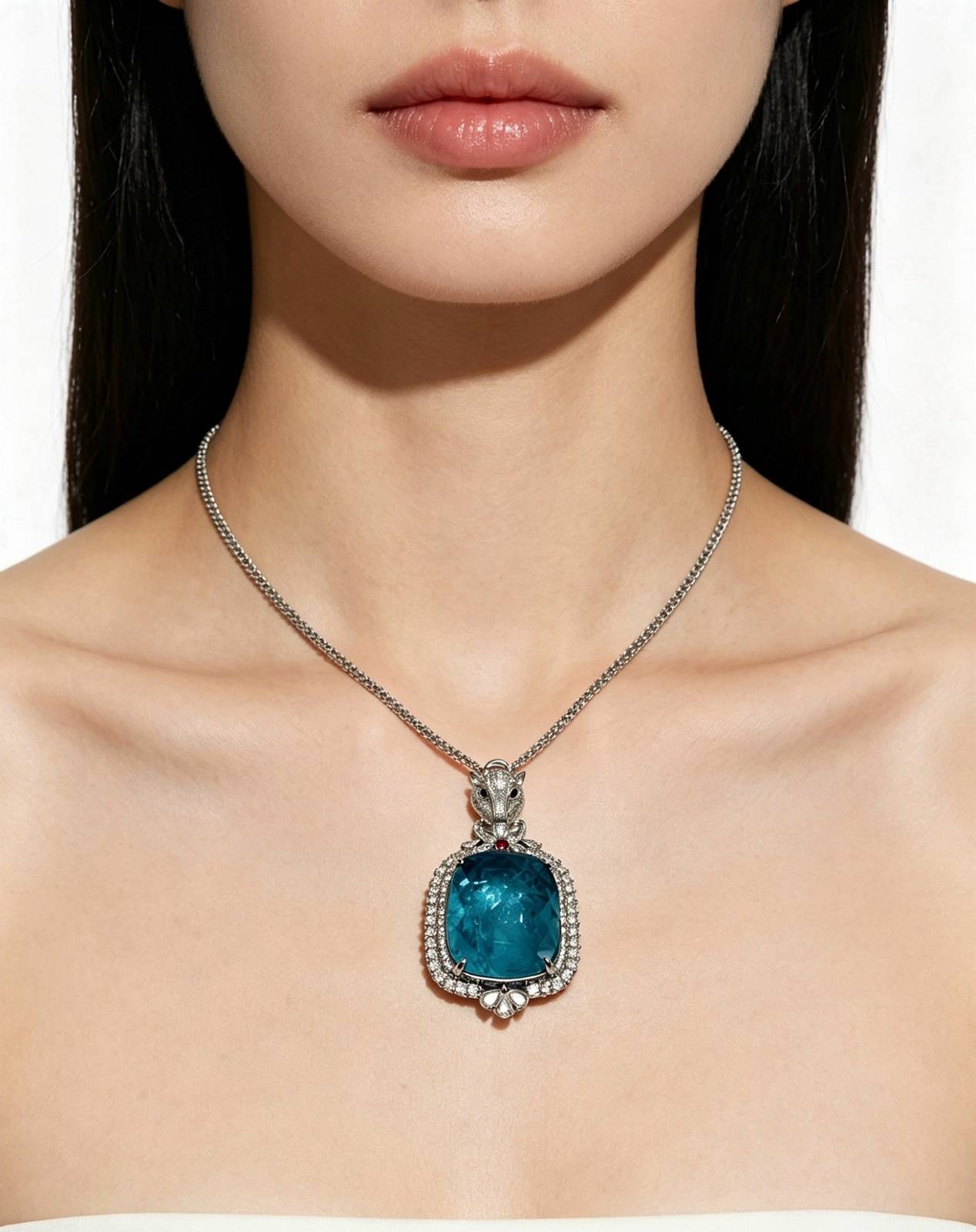 Cartier カルティエ レディース ネックレス パンテール ホワイトゴールド ダイヤモンド ブランドジュエリー 普段使い ギフト - 画像 12