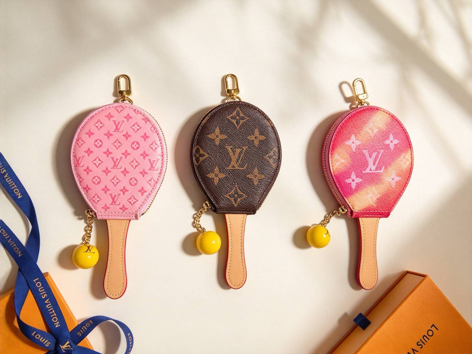 LOUIS VUITTON ルイヴィトン レディース キーホルダー モノグラム レザー ジュエリー ブランドアクセサリー プチギフト - 画像 9