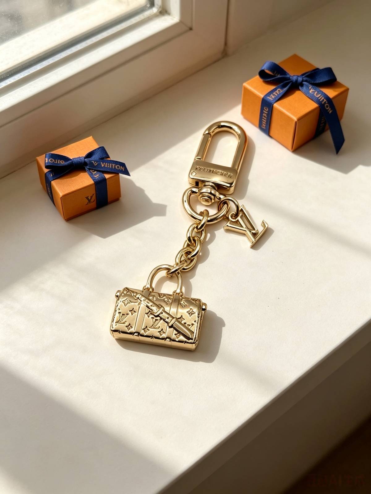 LOUIS VUITTON ルイヴィトン レディース キーホルダー モノグラム カデナ ブランドアクセサリー ギフト - 画像 4