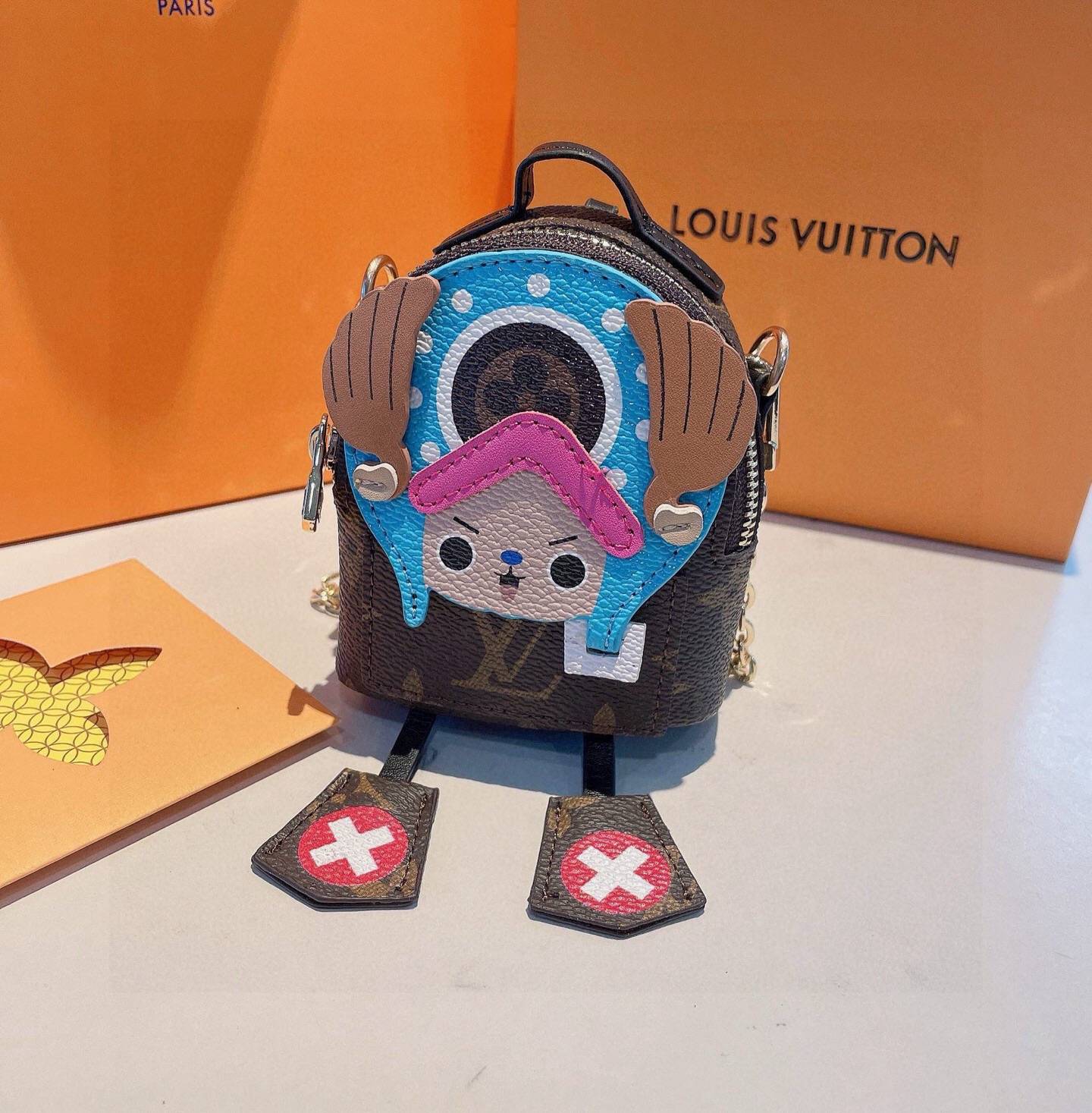 LOUIS VUITTON ルイヴィトン レディース バッグチャーム モノグラム キャンバス キーホルダー ブランドアクセサリー プチバッグ - 画像 9