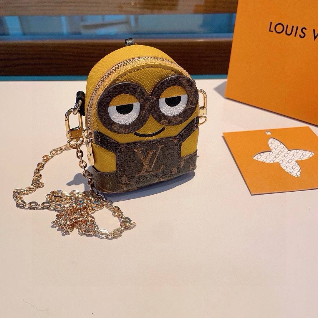 LOUIS VUITTON ルイヴィトン レディース キーホルダー モノグラム ミニオン シルバーカラー ブランドアクセサリー プチギフト - 画像 6