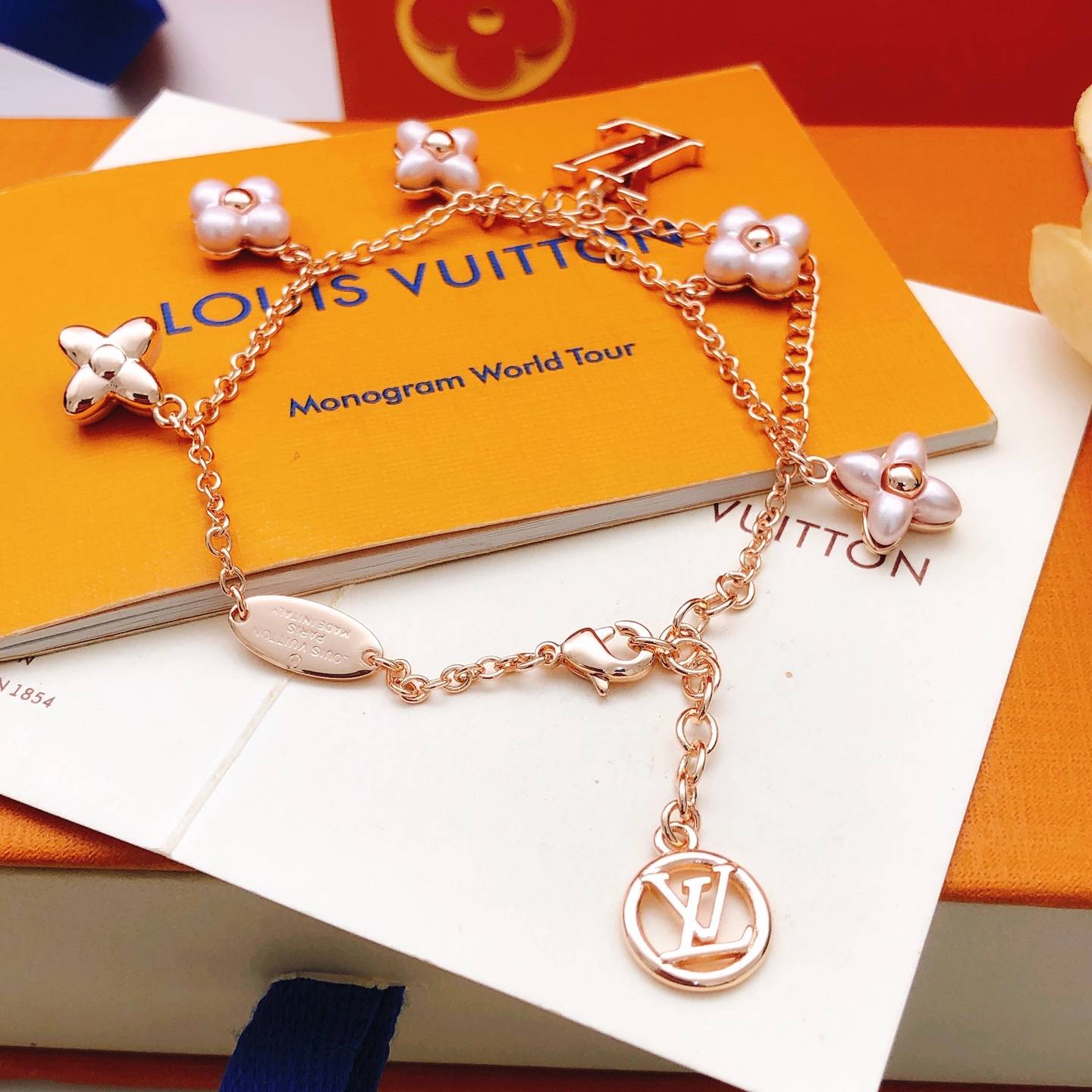 LOUIS VUITTON ルイヴィトン レディース ブレスレット モノグラム ゴールド仕上げ ブランドアクセサリー 252985831f 1016LV - 画像 3