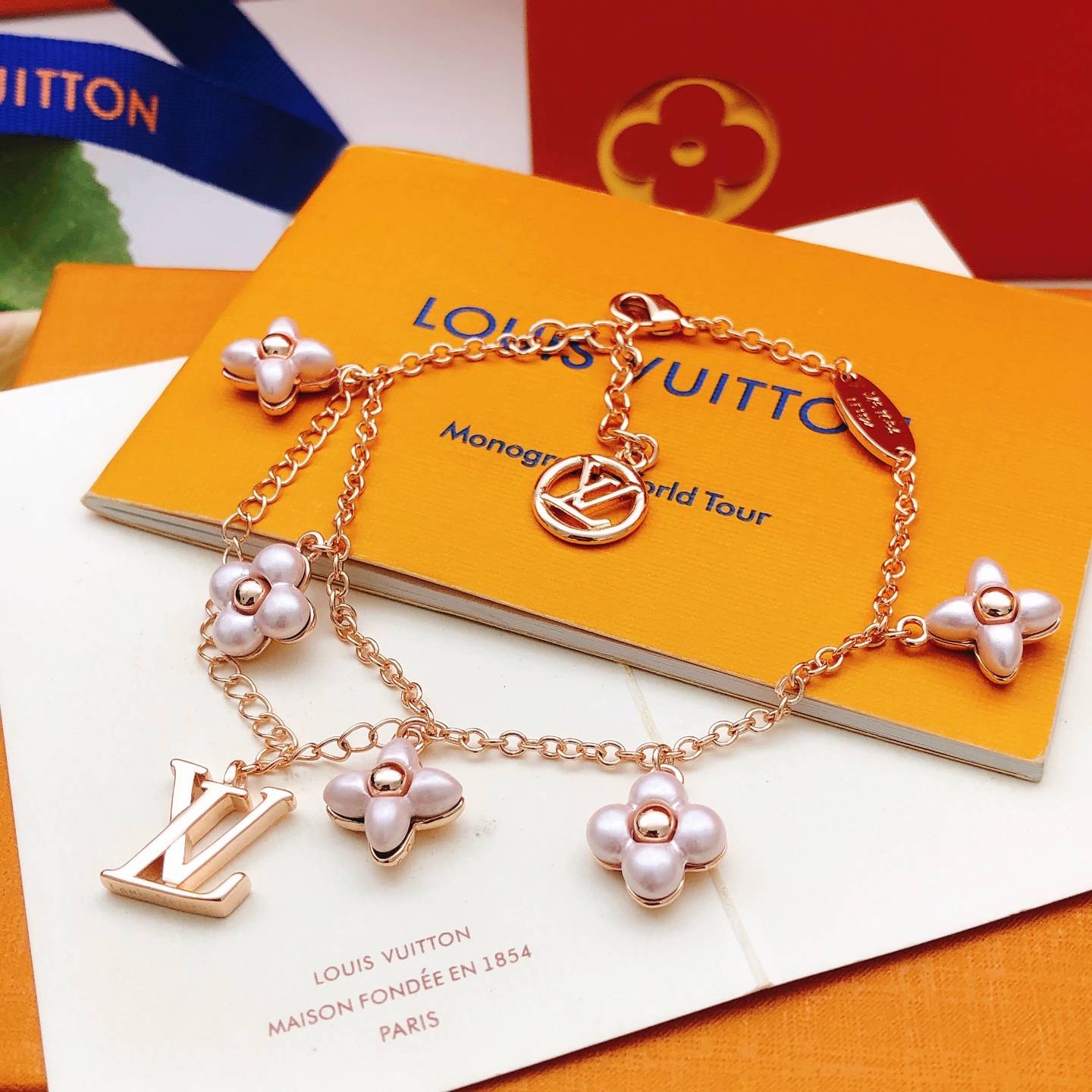 LOUIS VUITTON ルイヴィトン レディース ブレスレット モノグラム ゴールド仕上げ ブランドアクセサリー 252985831f 1016LV - 画像 5