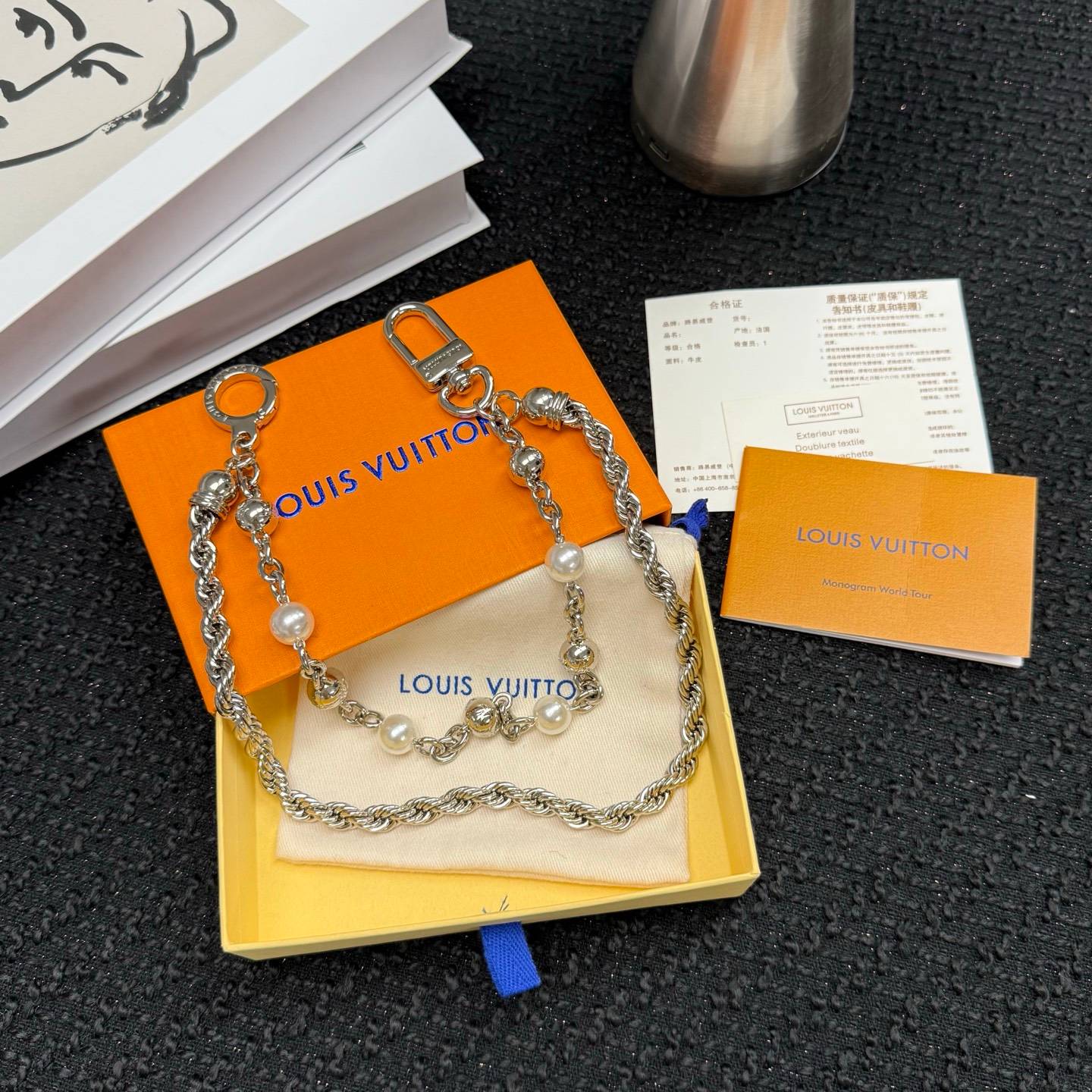 LOUIS VUITTON ルイヴィトン レディース ブレスレット モノグラム ブラスレ メタル シルバーカラー ブランドアクセサリー プチギフト - 画像 7