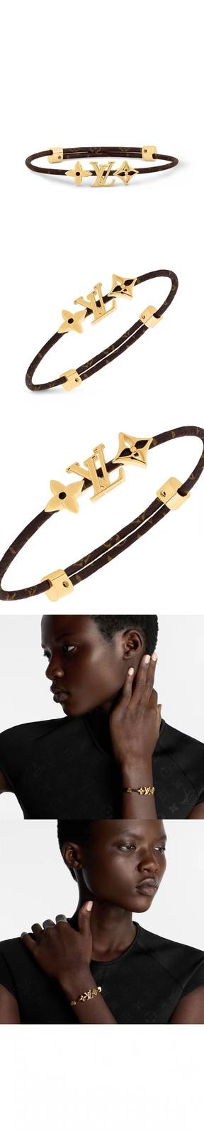 LOUIS VUITTON ルイヴィトン レディース ブレスレット LVアイコニック シルバーカラー GP ブランドアクセサリー プチギフト - 画像 2