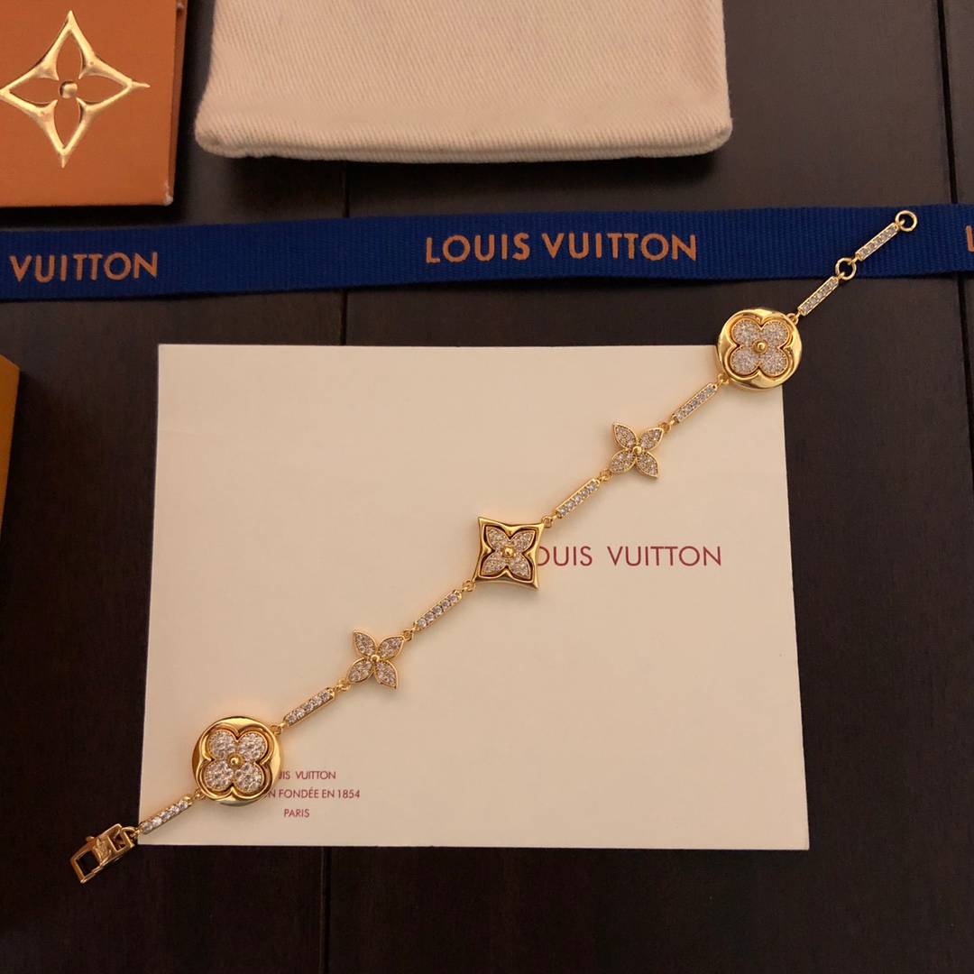 LOUIS VUITTON ルイヴィトン レディース ブレスレット ブラスレ モノグラム シルバーカラー ダイヤモンド ブランドアクセサリー 普段使い - 画像 7