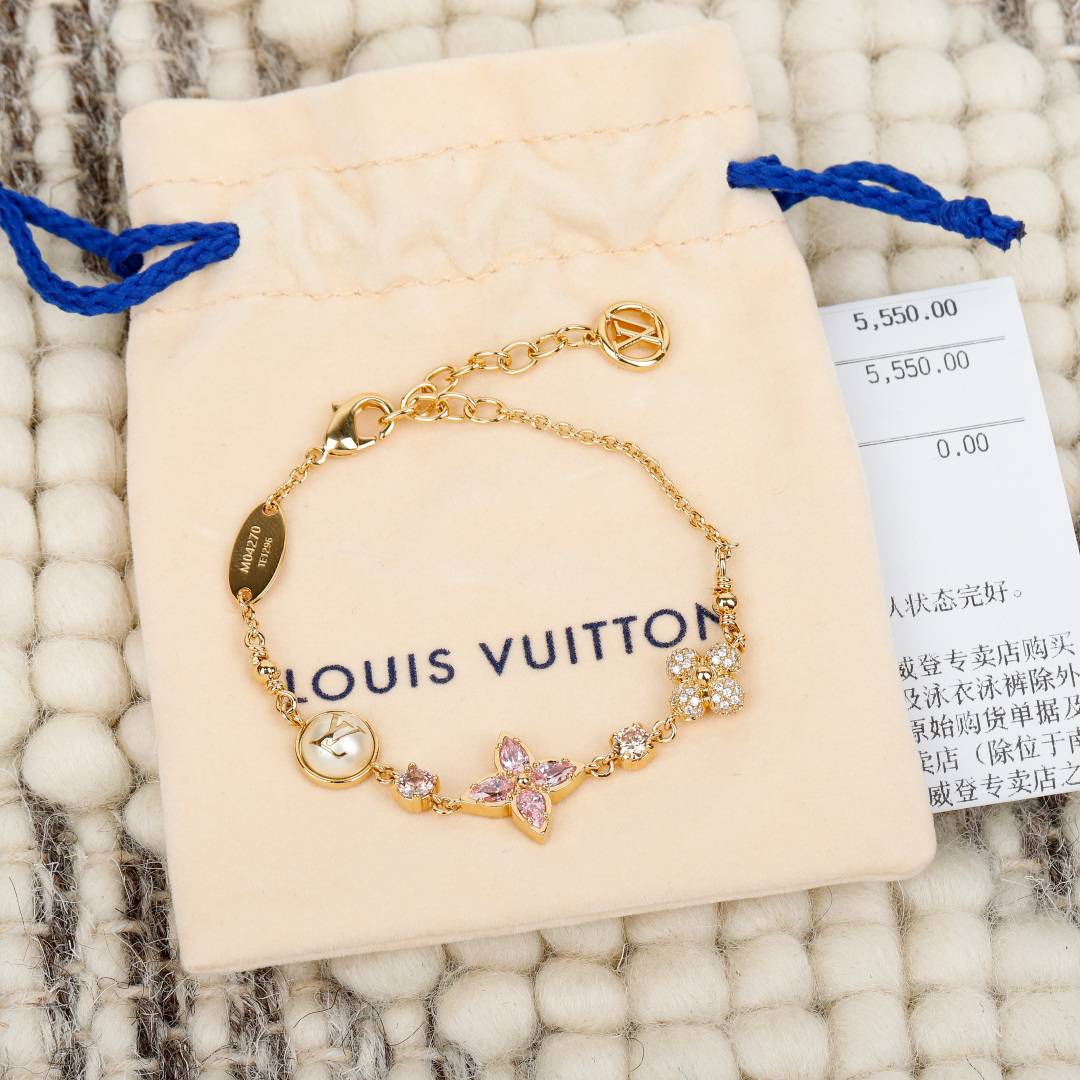 LOUIS VUITTON ルイヴィトン レディース ブレスレット ブラスレ ナノグラム メタル GP インスタ映え ブランドアクセサリー - 画像 9