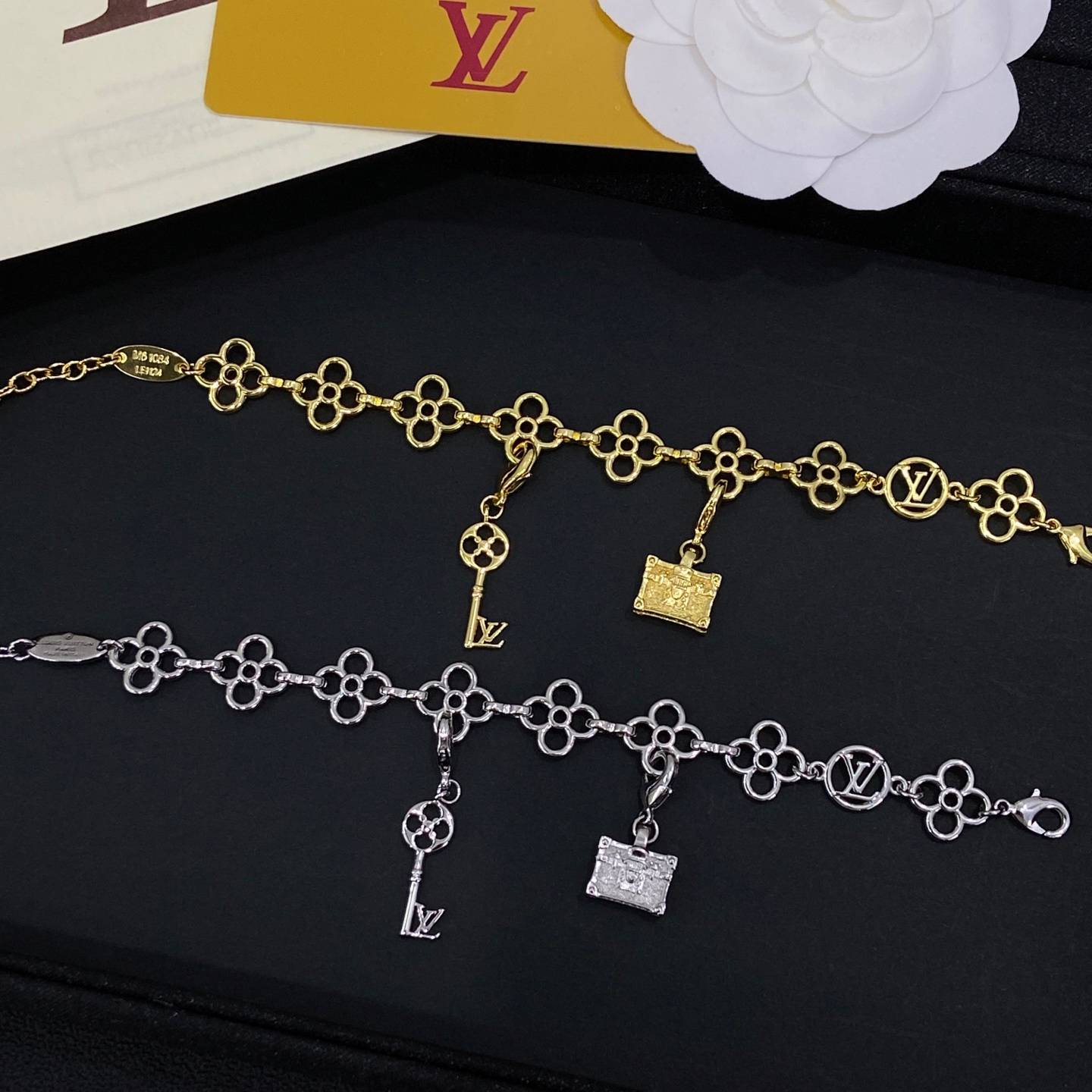 LOUIS VUITTON ルイヴィトン レディース ブレスレット モノグラム シルバーカラー GP ブランドアクセサリー 普段使い ギフト - 画像 4