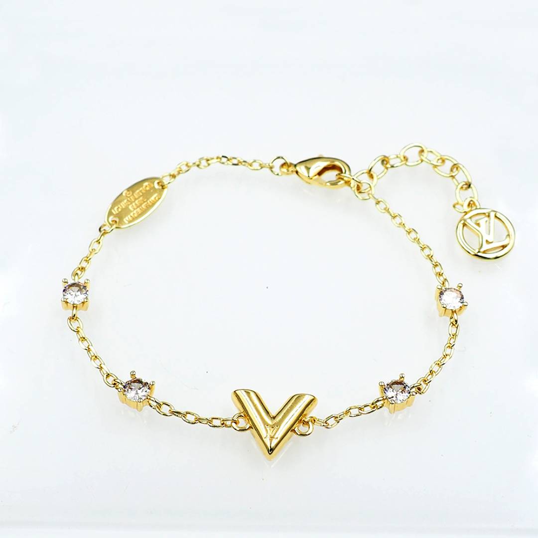 LOUIS VUITTON ルイヴィトン レディース ブレスレット エセンシャル V メタル シルバーカラー 通常使い ブランドアクセサリー - 画像 5