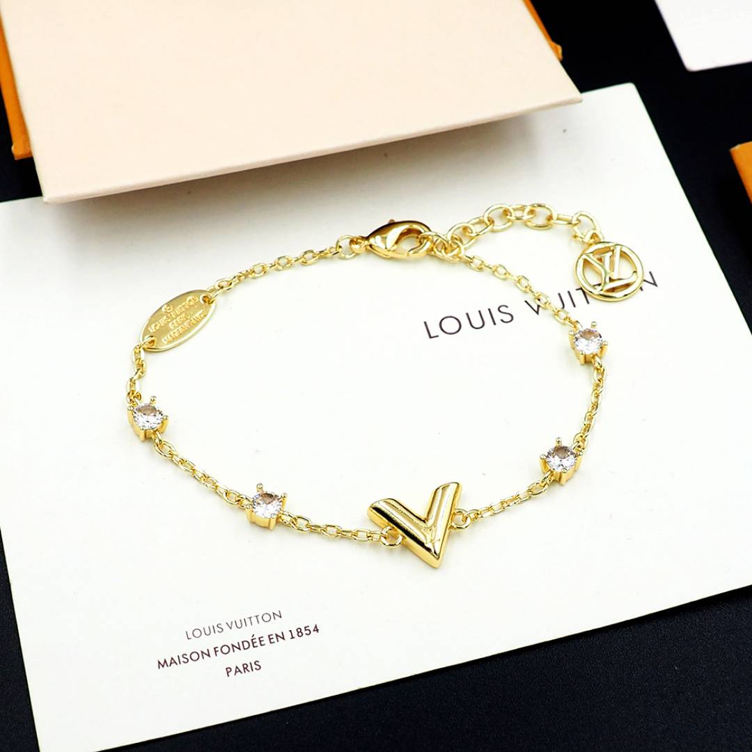 LOUIS VUITTON ルイヴィトン レディース ブレスレット エセンシャル V メタル シルバーカラー 通常使い ブランドアクセサリー - 画像 7