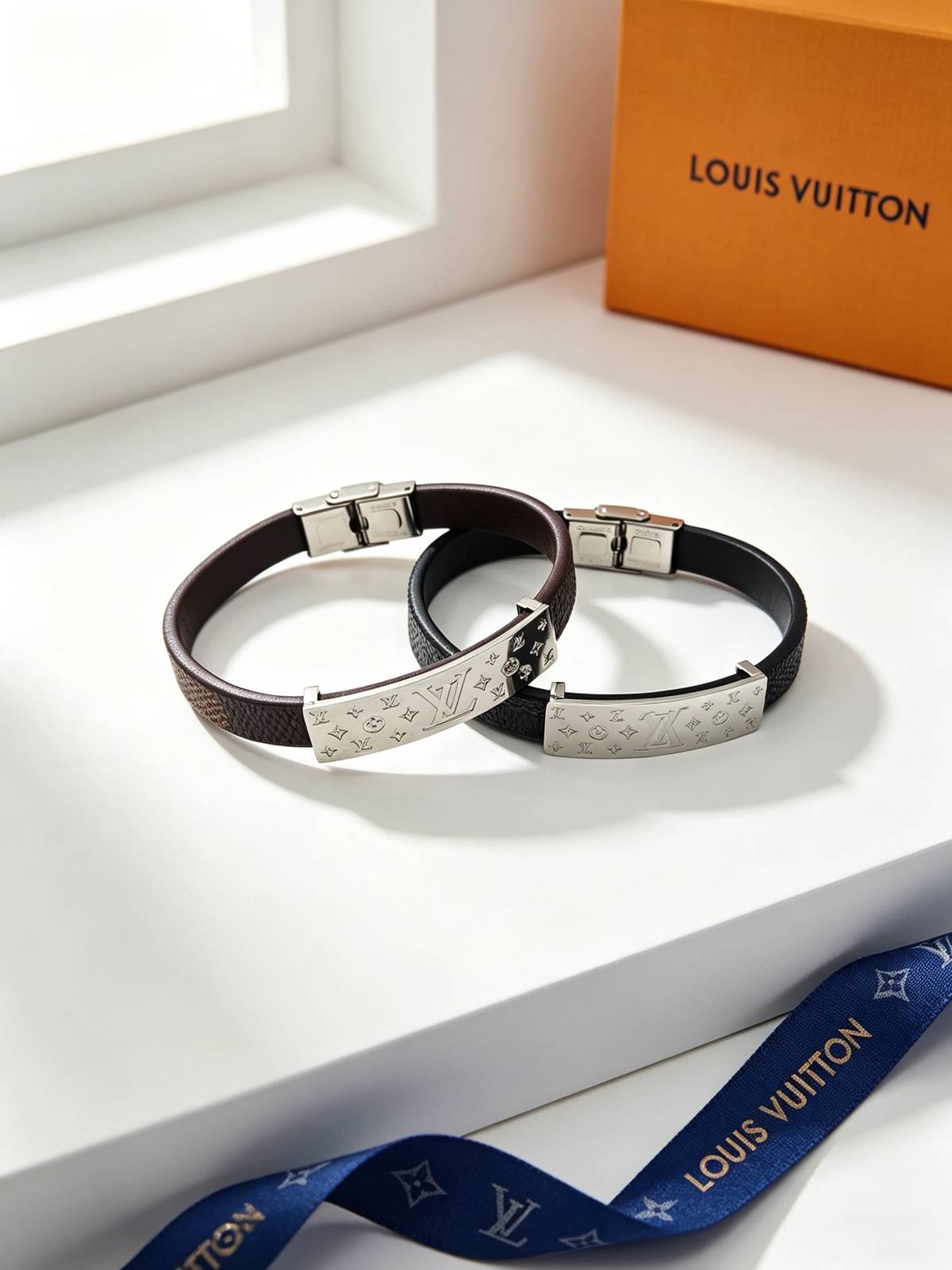 LOUIS VUITTON ルイヴィトン レディース ブレスレット モノグラム シルバーカラー GP ブランドアクセサリー プチギフト - 画像 9