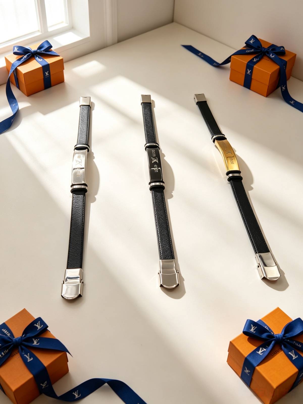 LOUIS VUITTON ルイヴィトン レディース ブレスレット モノグラム シルバーカラー GP ブランドアクセサリー 普段使い ギフト - 画像 2