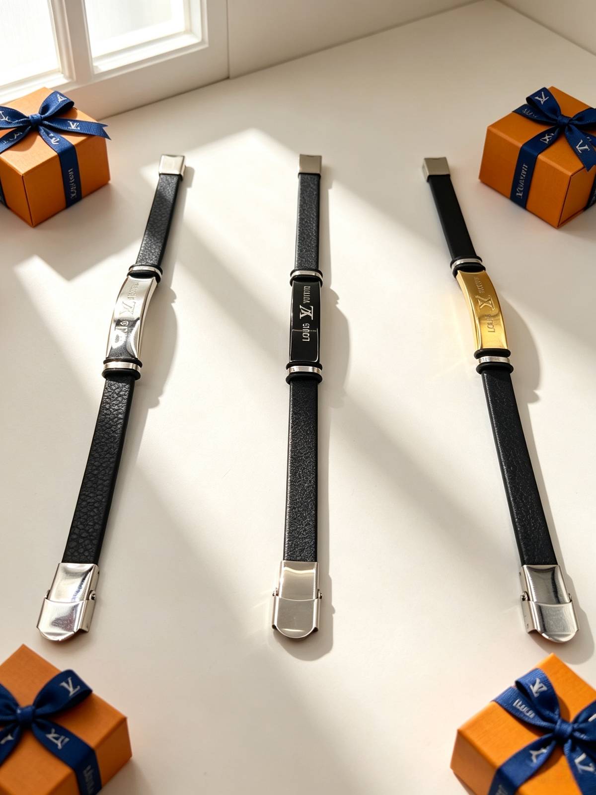 LOUIS VUITTON ルイヴィトン レディース ブレスレット モノグラム シルバーカラー GP ブランドアクセサリー 普段使い ギフト - 画像 3