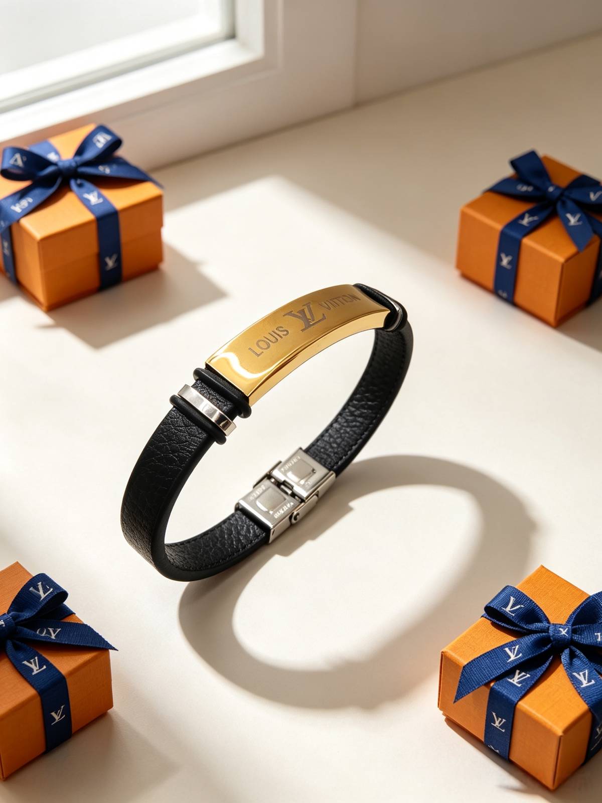 LOUIS VUITTON ルイヴィトン レディース ブレスレット モノグラム シルバーカラー GP ブランドアクセサリー 普段使い ギフト - 画像 4