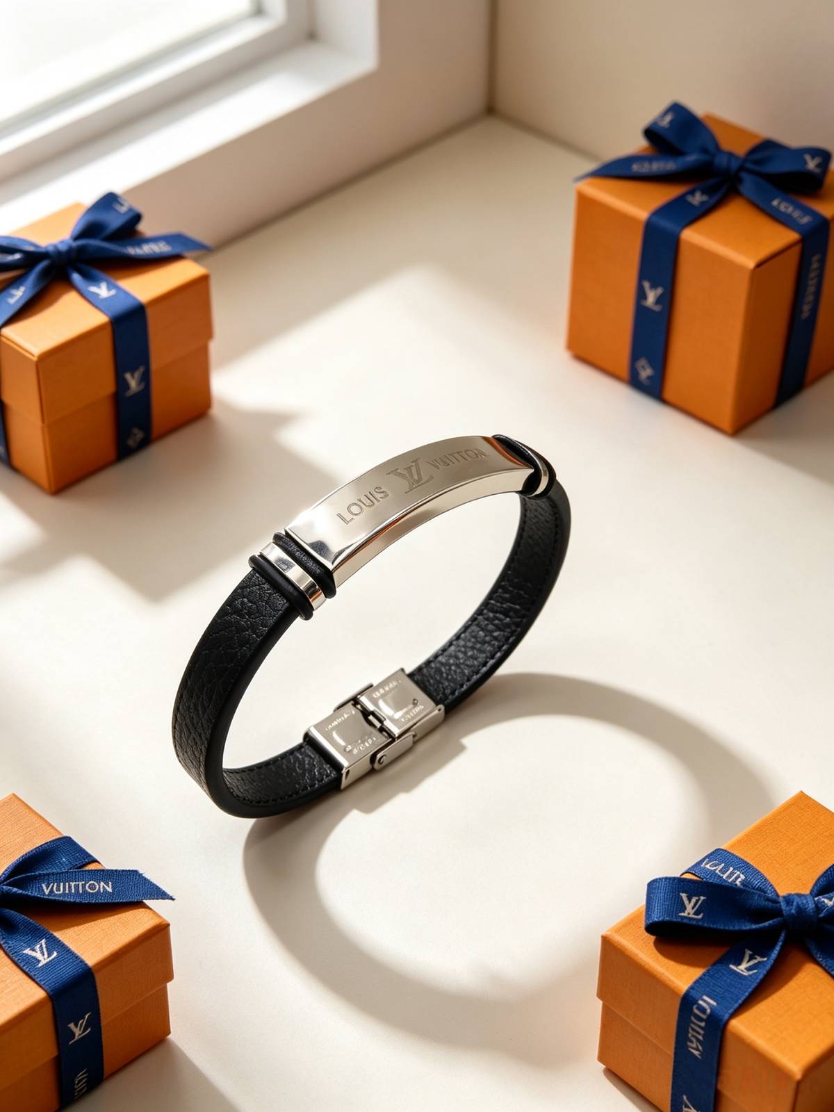 LOUIS VUITTON ルイヴィトン レディース ブレスレット モノグラム シルバーカラー GP ブランドアクセサリー 普段使い ギフト - 画像 6