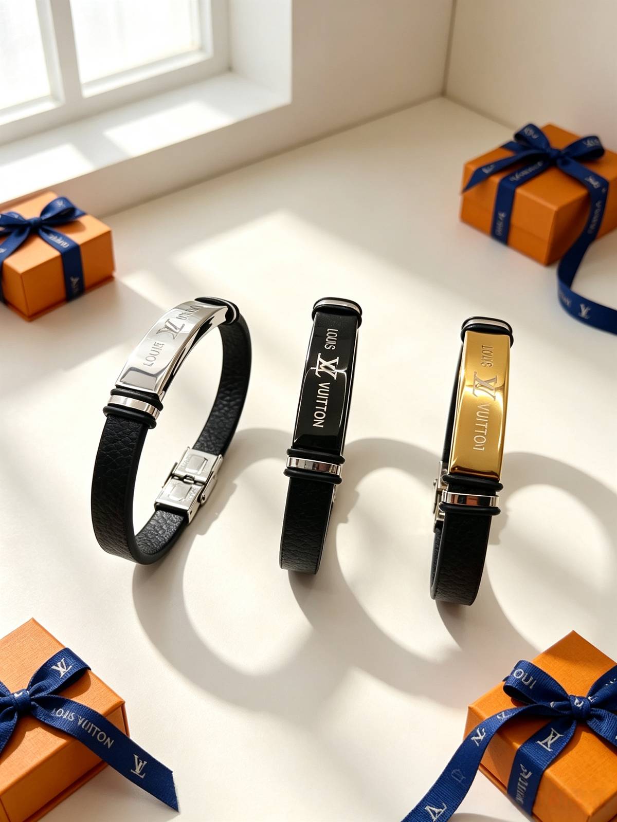 LOUIS VUITTON ルイヴィトン レディース ブレスレット モノグラム シルバーカラー GP ブランドアクセサリー 普段使い ギフト - 画像 7