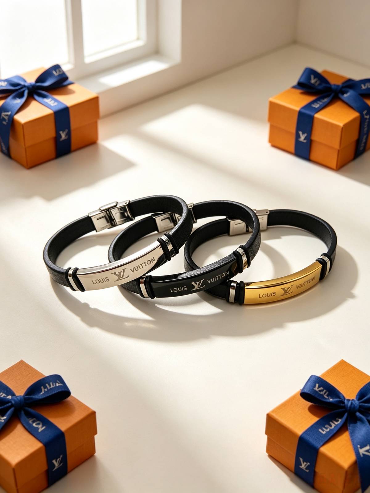 LOUIS VUITTON ルイヴィトン レディース ブレスレット モノグラム シルバーカラー GP ブランドアクセサリー 普段使い ギフト - 画像 9