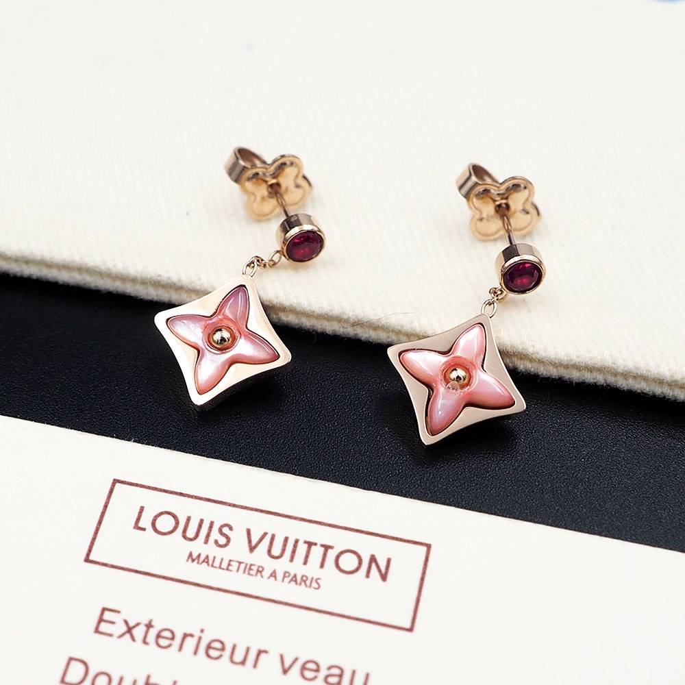 LOUIS VUITTON ルイヴィトン レディース ピアス モノグラム シルバーカラー GP ブランドアクセサリー ロゴネックレス 普段使い