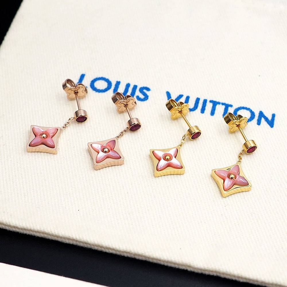 LOUIS VUITTON ルイヴィトン レディース ピアス モノグラム シルバーカラー GP ブランドアクセサリー ロゴネックレス 普段使い - 画像 9