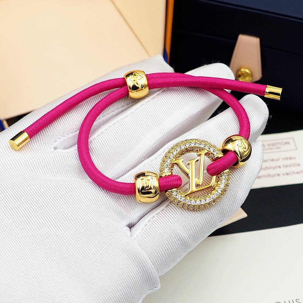 LOUIS VUITTON ルイヴィトン レディース ブレスレット LVイニシャル モノグラム キャンバス シルバーカラー ブランドアクセサリー 送料無料 - 画像 6