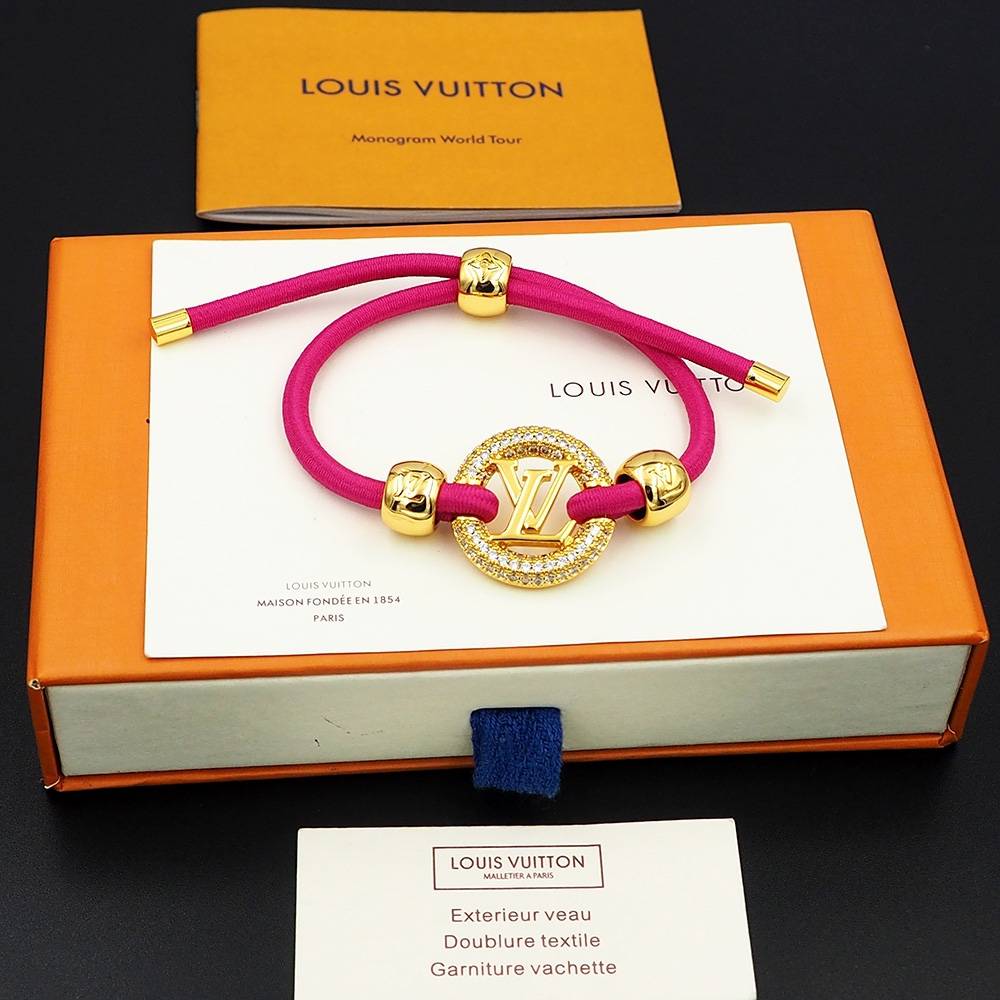 LOUIS VUITTON ルイヴィトン レディース ブレスレット LVイニシャル モノグラム キャンバス シルバーカラー ブランドアクセサリー 送料無料 - 画像 8