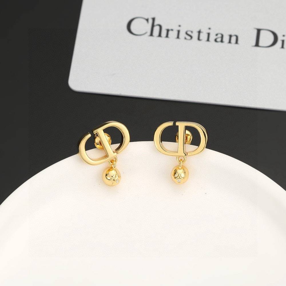 Dior ディオール レディース ピアス CDロゴ メタル レジンパール ブランドアクセサリー 上品 华やか プレゼント - 画像 2
