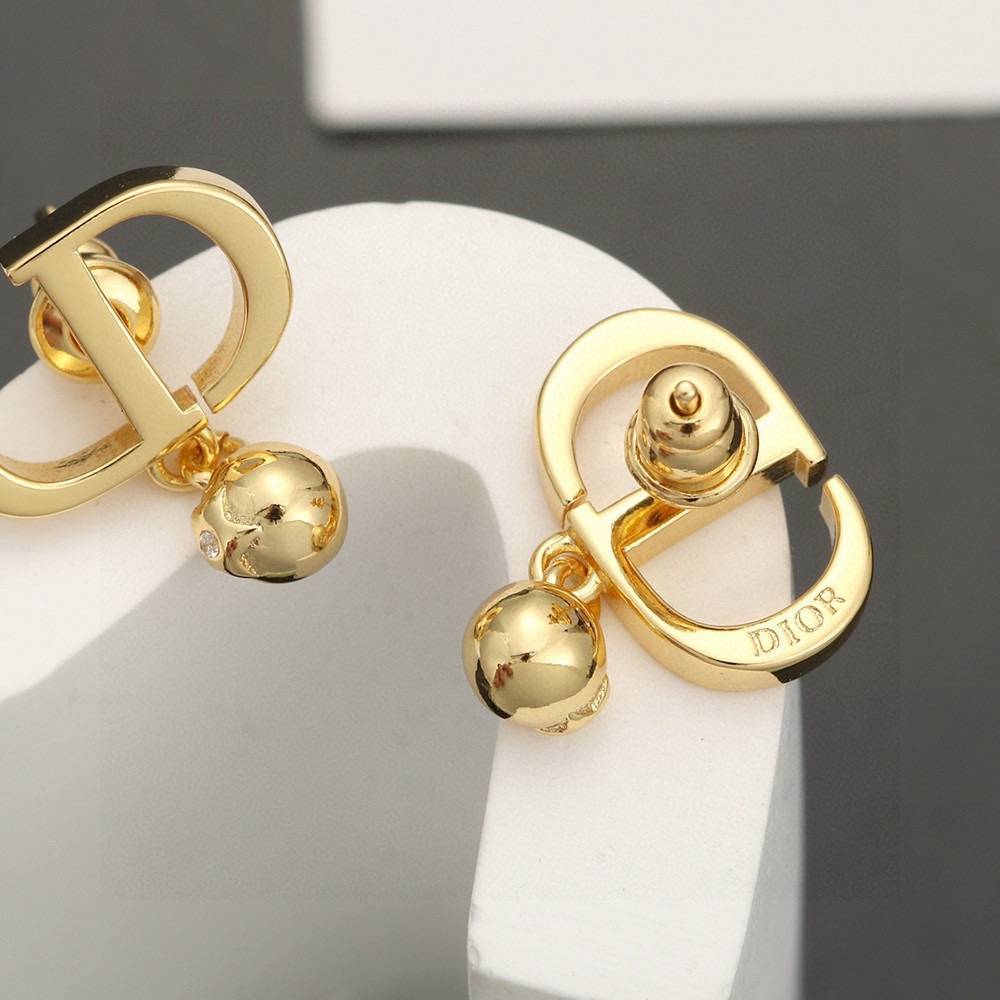 Dior ディオール レディース ピアス CDロゴ メタル レジンパール ブランドアクセサリー 上品 华やか プレゼント - 画像 3