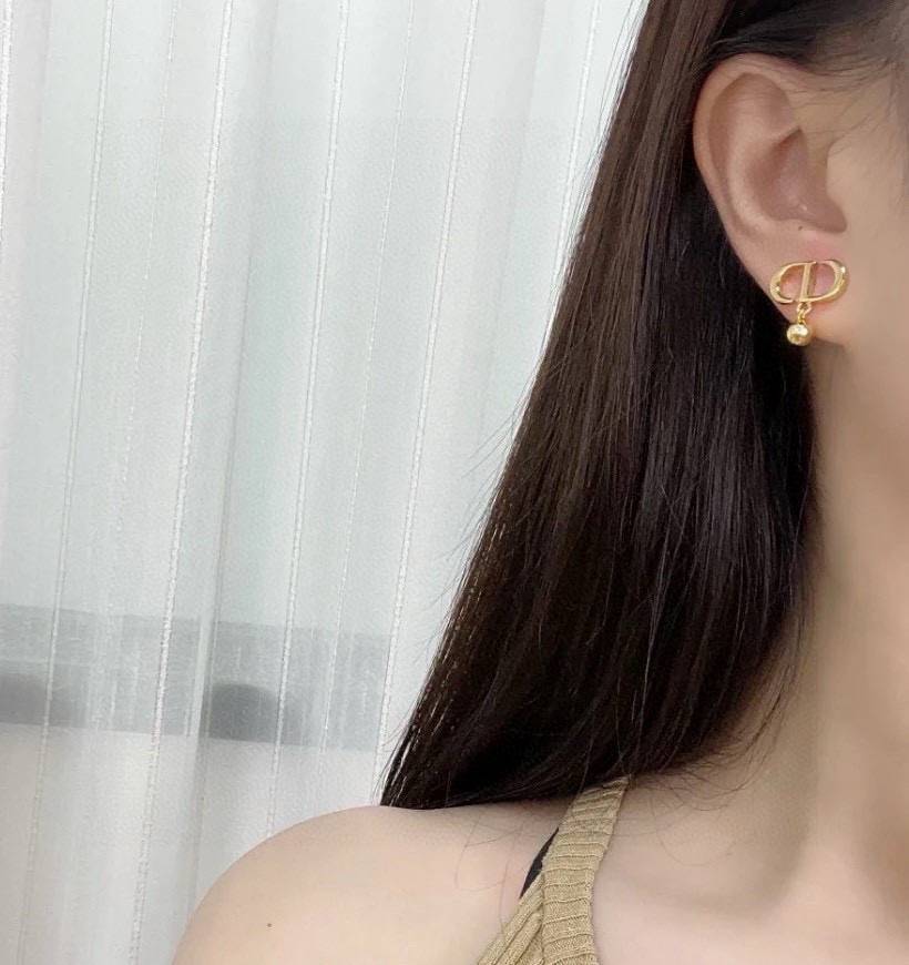 Dior ディオール レディース ピアス CDロゴ メタル レジンパール ブランドアクセサリー 上品 华やか プレゼント - 画像 7