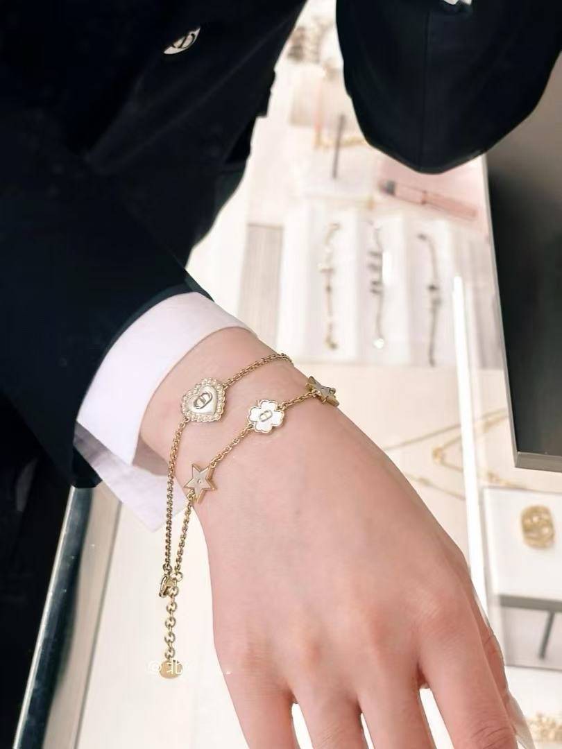 Dior ディオール レディース ブレスレット ロゴネックレス ブランドアクセサリー 上品 华やか プレゼント - 画像 2