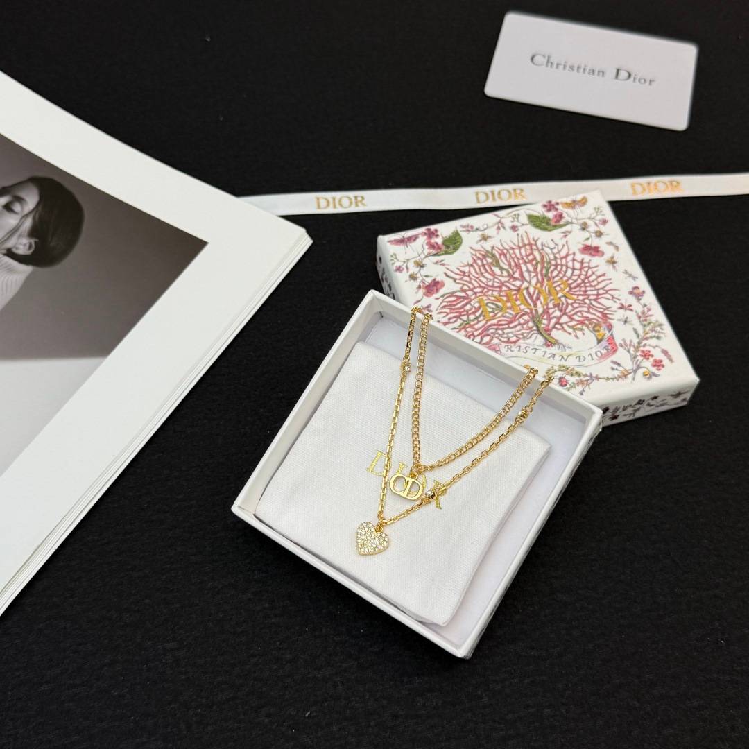 Dior ディオール レディース ネックレス CDロゴ レジンパール ゴールドフィニッシュ ブランドアクセサリー 上品 普段使い - 画像 6