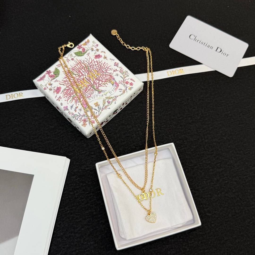 Dior ディオール レディース ネックレス CDロゴ レジンパール ゴールドフィニッシュ ブランドアクセサリー 上品 普段使い - 画像 7