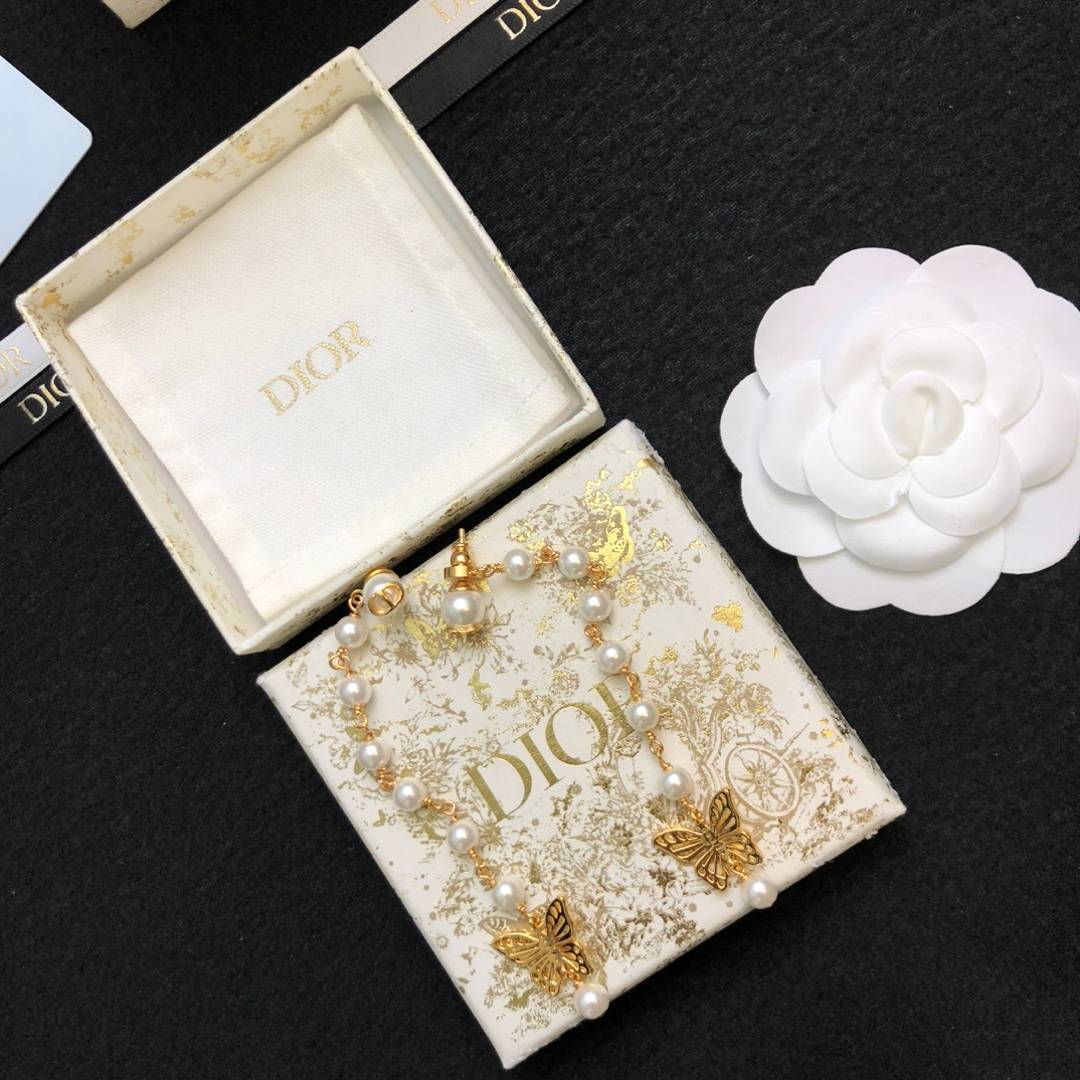 Dior ディオール レディース ピアス メタモルフォーゼ CDロゴ レジンパール クリスタル ブランドアクセサリー 上品 華やか 普段使い ギフト プレゼント - 画像 5