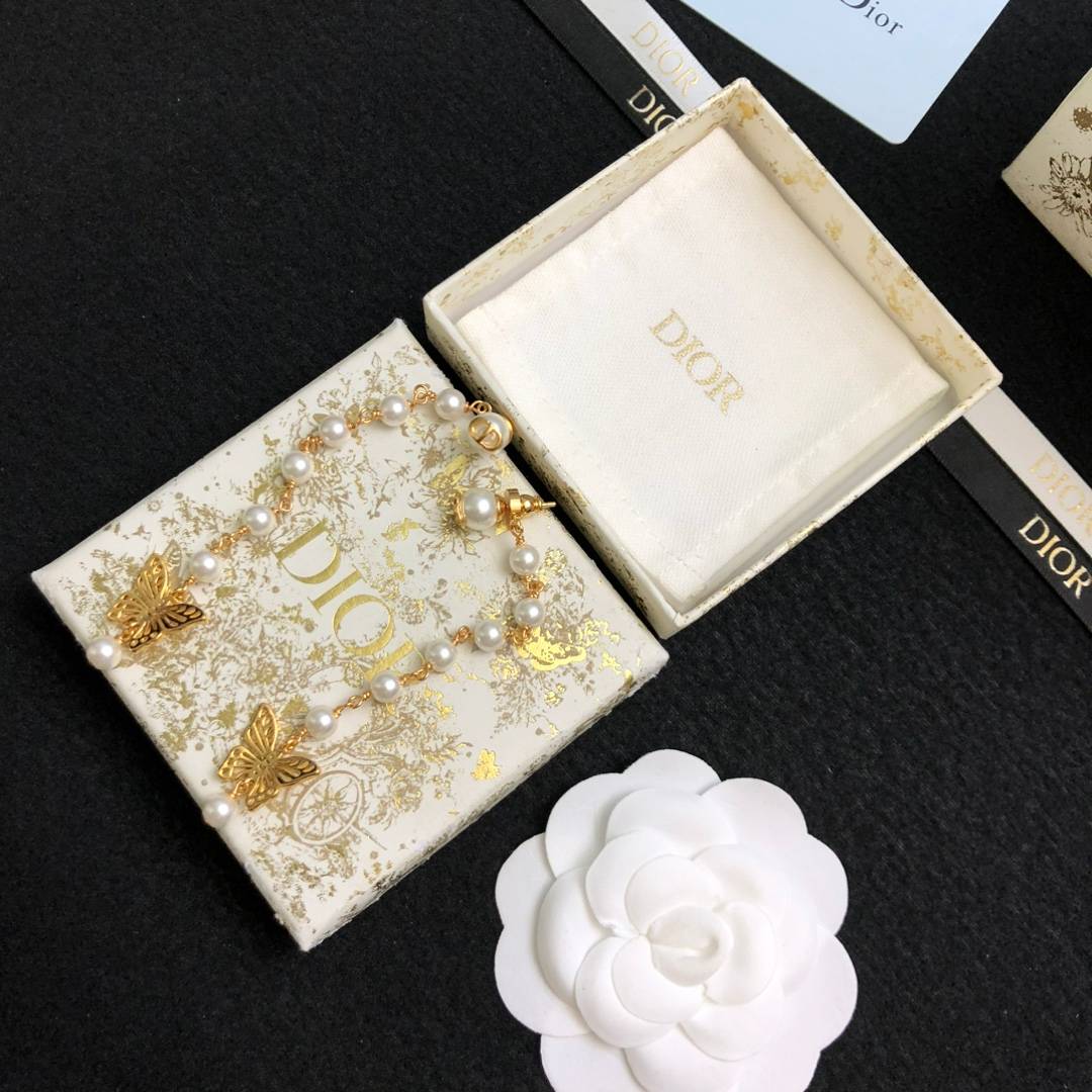 Dior ディオール レディース ピアス メタモルフォーゼ CDロゴ レジンパール クリスタル ブランドアクセサリー 上品 華やか 普段使い ギフト プレゼント - 画像 6
