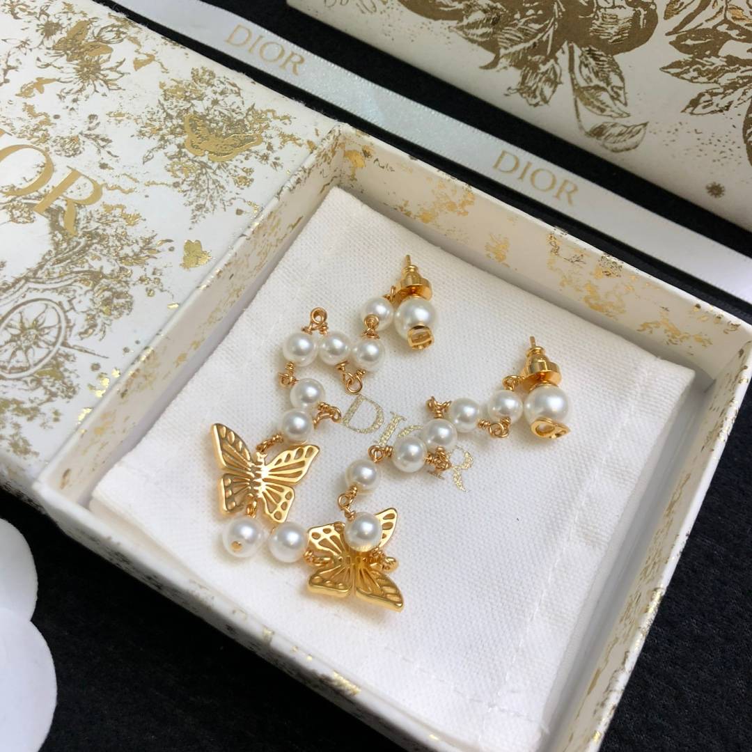 Dior ディオール レディース ピアス メタモルフォーゼ CDロゴ レジンパール クリスタル ブランドアクセサリー 上品 華やか 普段使い ギフト プレゼント - 画像 8